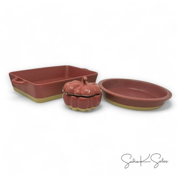 Threshold 10" Stoneware Pie Dish Brown Red - Target Fall Thanksgiving 2022 - Picture 4 of 6